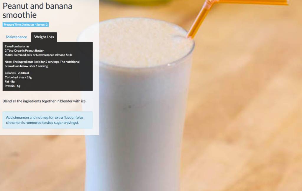 Peanut-smoothie